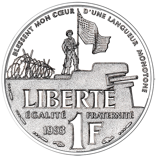 1 franc 1994 / D-Day – 6 juin 44